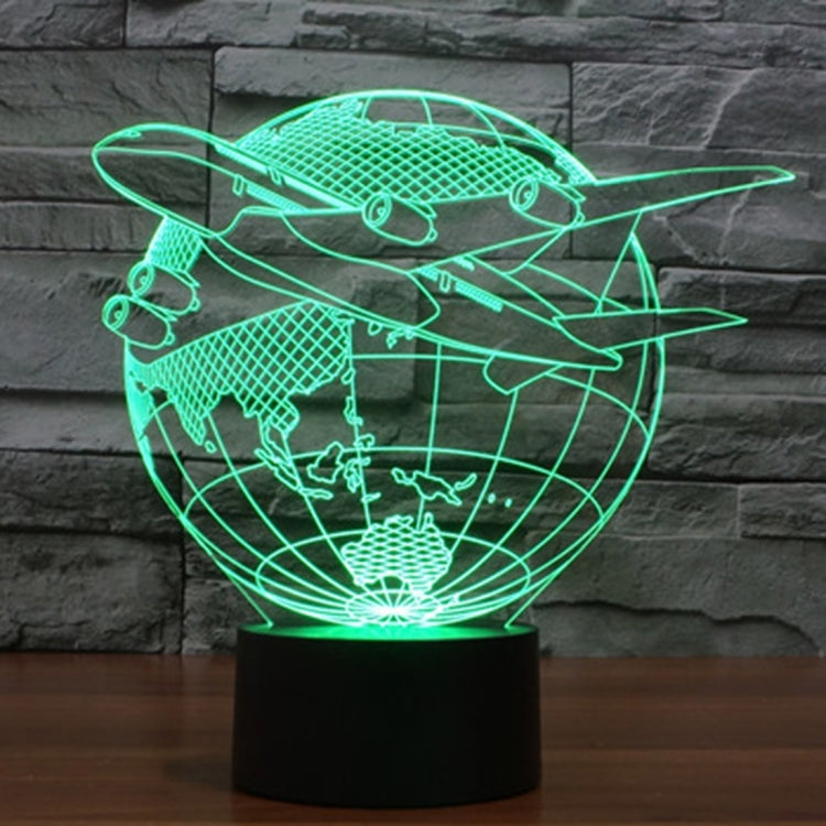 7 Colour Discoloration Creative Visual Stereo Lamp Desk Lamp Night Light, Fly out of Asia Style