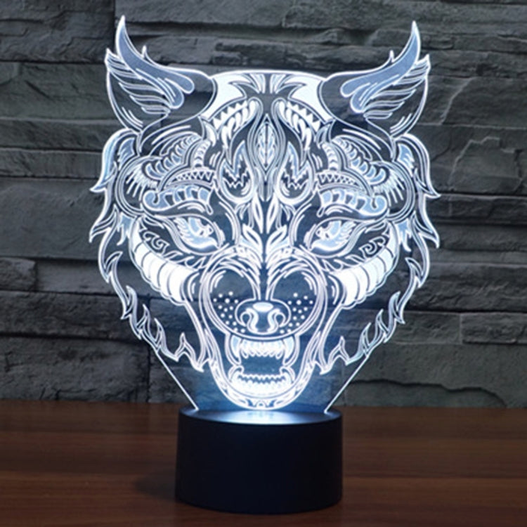7 Colour Discoloration Creative Visual Stereo Lamp Desk Lamp Night Light, Leopard Shape