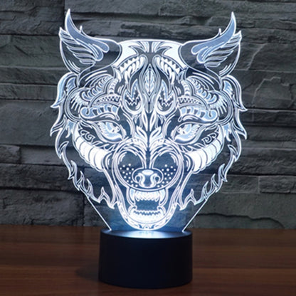 7 Colour Discoloration Creative Visual Stereo Lamp Desk Lamp Night Light, Leopard Shape