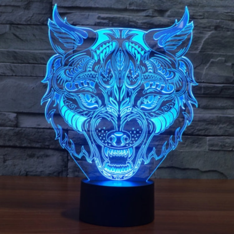 7 Colour Discoloration Creative Visual Stereo Lamp Desk Lamp Night Light, Leopard Shape