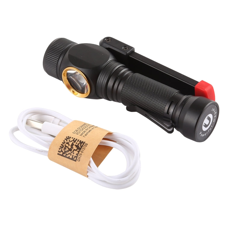 مصباح عمل LED قوي مقاوم للماء T6 + COB IPX6 بقدرة 10 وات 800 لومن مع شحن USB و5 أوضاع