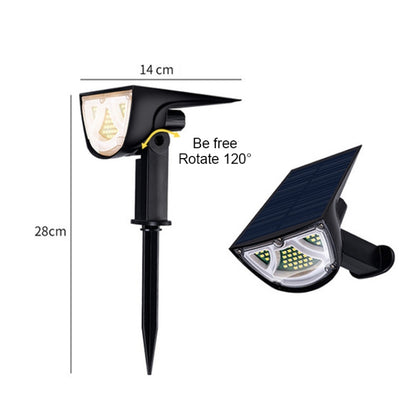 مصباح إسقاط يعمل بالطاقة الشمسية خارجي مقاوم للماء IP65 LED للمناظر الطبيعية والحديقة مصباح أرضي مزخرف