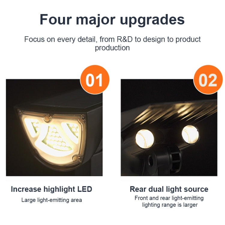 مصباح إسقاط يعمل بالطاقة الشمسية خارجي مقاوم للماء IP65 LED للمناظر الطبيعية والحديقة مصباح أرضي مزخرف