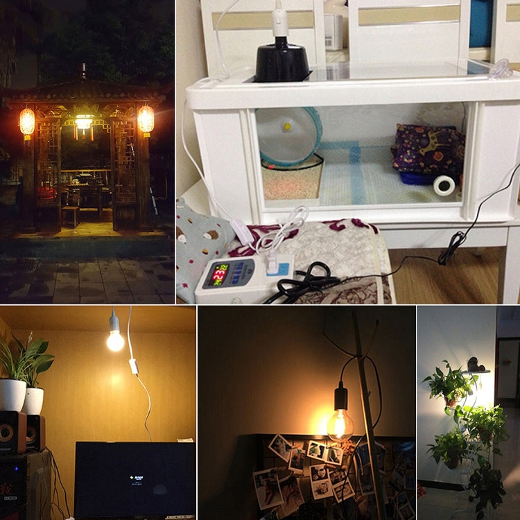 E14 Wire Cap Switch Lamp Holder Chandelier Power Socket with 1.8m Extension Cable, Big UK Plug, Big UK Plug, 1.8m