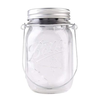 10 LEDs Solar Energy Mason Bottle Cap Pendent Lamp Outdoor Decoration Garden Light, Not Include Bottle Body, 10 LEDs White Light