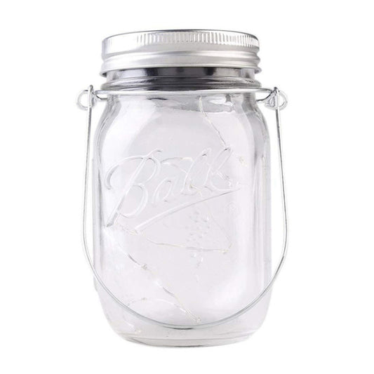 10 LEDs Solar Energy Mason Bottle Cap Pendent Lamp Outdoor Decoration Garden Light, Not Include Bottle Body, 10 LEDs White Light