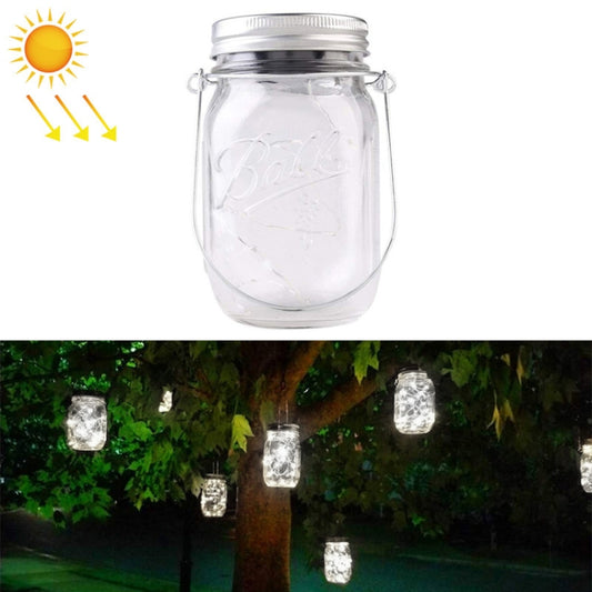 10 LEDs Solar Energy Mason Bottle Cap Pendent Lamp Outdoor Decoration Garden Light, Not Include Bottle Body, 10 LEDs White Light