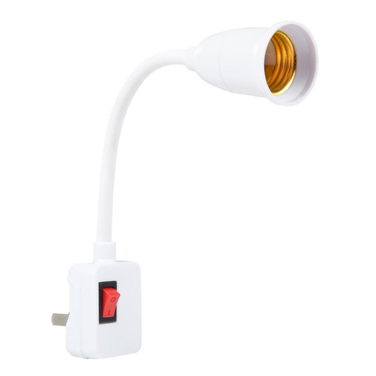 E27 Bulb Holder Flexible Extension Converter with Switch, US Plug, US Plug
