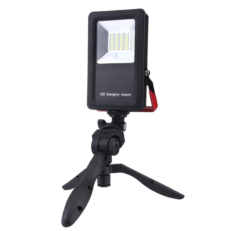 24 مصباح LED SMD5730 2400LM 6000-6500K أضواء تحذيرية وامضة باللونين الأحمر والأزرق محمولة مع حامل، 30 واط/2400LM 6000-6500K