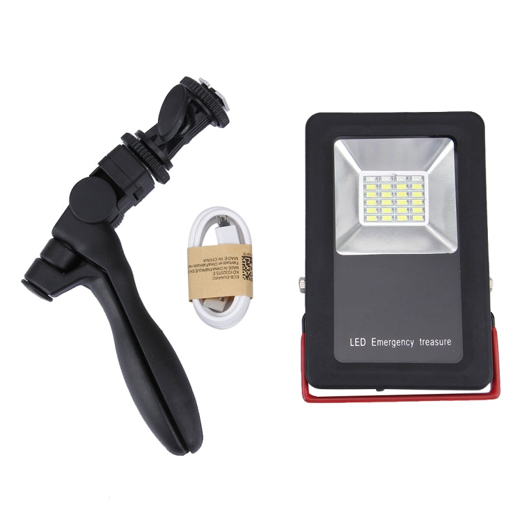 24 مصباح LED SMD5730 2400LM 6000-6500K أضواء تحذيرية وامضة باللونين الأحمر والأزرق محمولة مع حامل، 30 واط/2400LM 6000-6500K