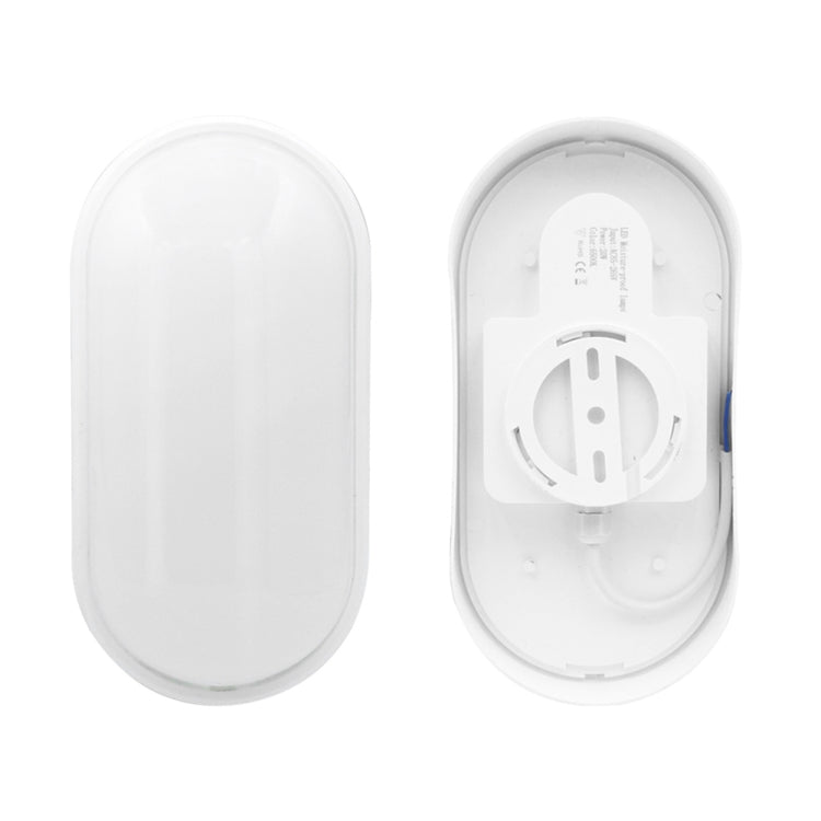 Oval 20W 85-265V 2400LM LED Moisture-proof Lamp LED Wall Light, Oval 20W