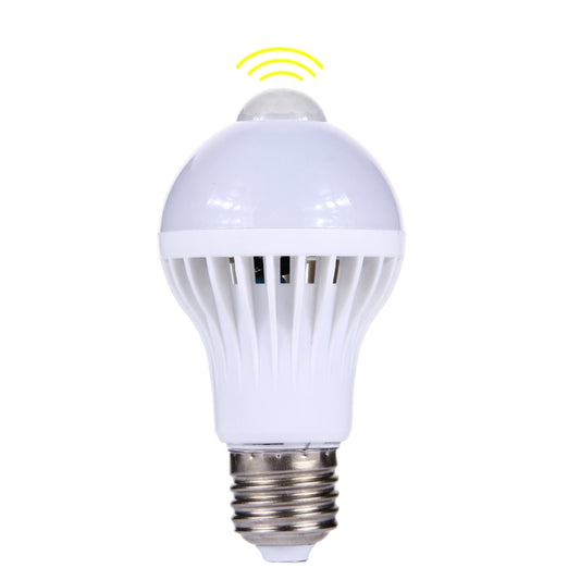 Sensor Distance: 4-6m, AC 85-265V, E27 9W White Light, E27 9W Warm White