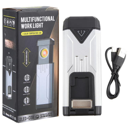 KXK-886 IP44 Waterproof Work Light 3 Color Temperature COB Emergency Flashlight, KXK-886