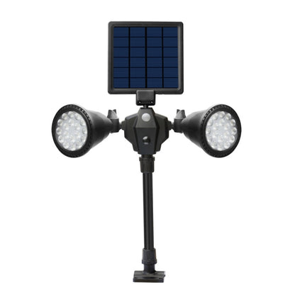 مصباح LED روبوتي يعمل بالطاقة الشمسية مزود بمستشعر ذكي مزدوج الرأس للحديقة الخارجية