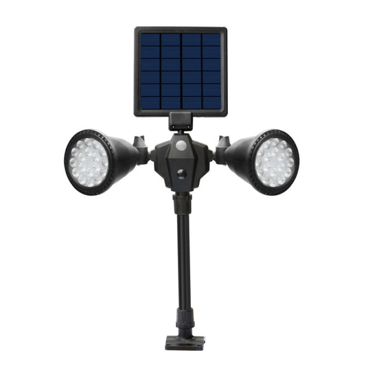 مصباح LED روبوتي يعمل بالطاقة الشمسية مزود بمستشعر ذكي مزدوج الرأس للحديقة الخارجية