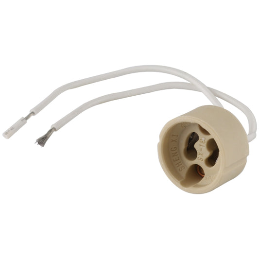 GU10 Ceramic Lamp Holder Socket Base Adapter Wire Connector, Cable Length: 12cm, GU10
