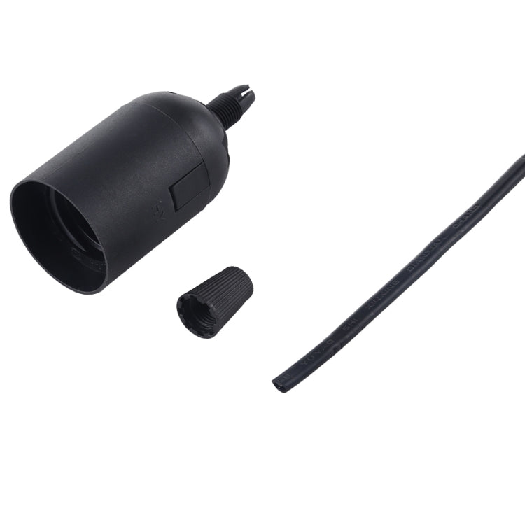 E27 Lamp Socket Base Holder with Electrical Wire Cable, Cable Length: 28cm, E27