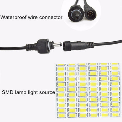 كشاف ضوء يعمل بالطاقة الشمسية بقوة 10 وات، 100 مصباح LED، مقاوم للماء IP67، مع جهاز تحكم عن بعد، 10 وات