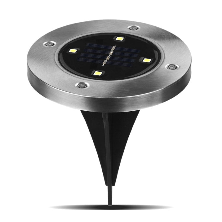 مصباح LED SMD 5050 تحت الأرض، مسار خارجي، حديقة، سطح، إضاءة LED، 4 مصابيح LED بيضاء، 4 مصابيح LED بيضاء دافئة