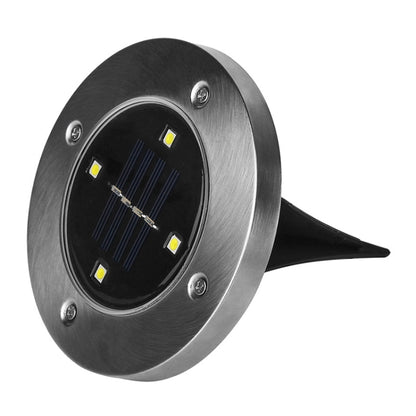 مصباح LED SMD 5050 تحت الأرض، مسار خارجي، حديقة، سطح، إضاءة LED، 4 مصابيح LED بيضاء، 4 مصابيح LED بيضاء دافئة