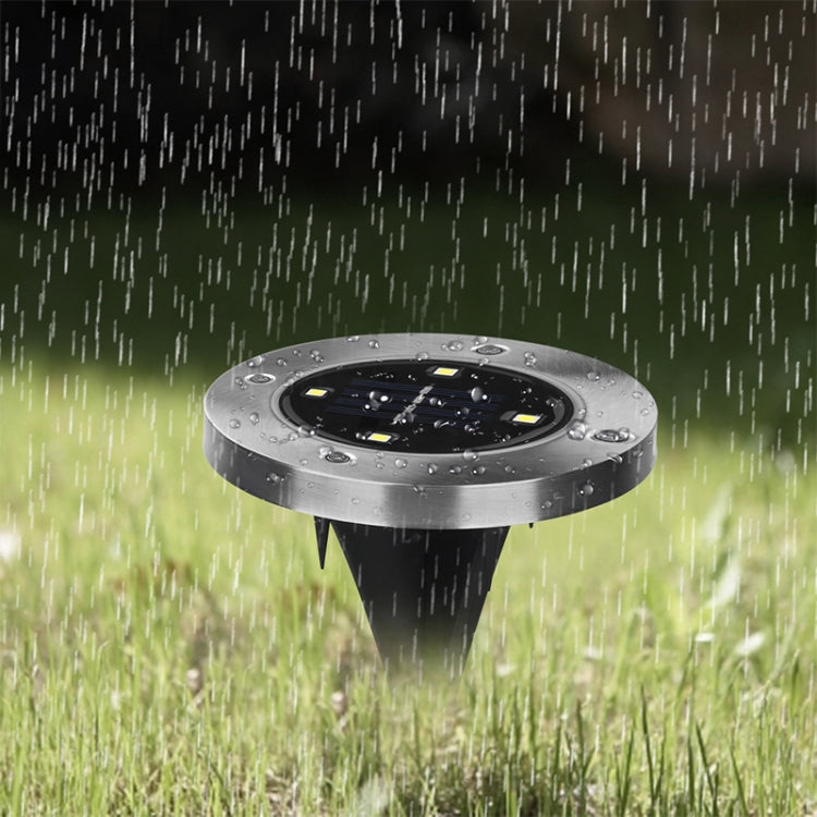 مصباح LED SMD 5050 تحت الأرض، مسار خارجي، حديقة، سطح، إضاءة LED، 4 مصابيح LED بيضاء، 4 مصابيح LED بيضاء دافئة
