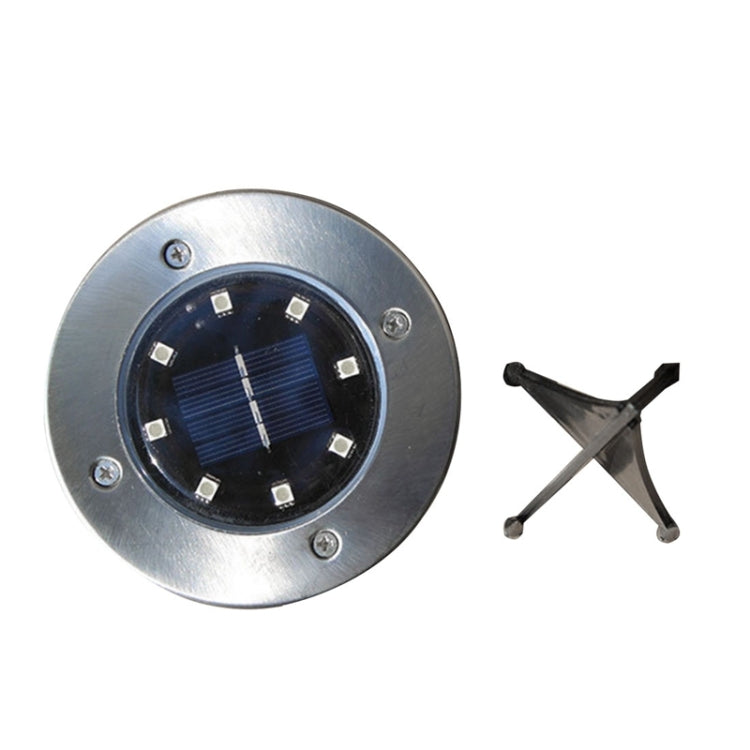 مصباح LED SMD 5050 تحت الأرض، مسار خارجي، حديقة، سطح، إضاءة LED، 8 مصابيح LED بيضاء، 8 مصابيح LED بيضاء دافئة