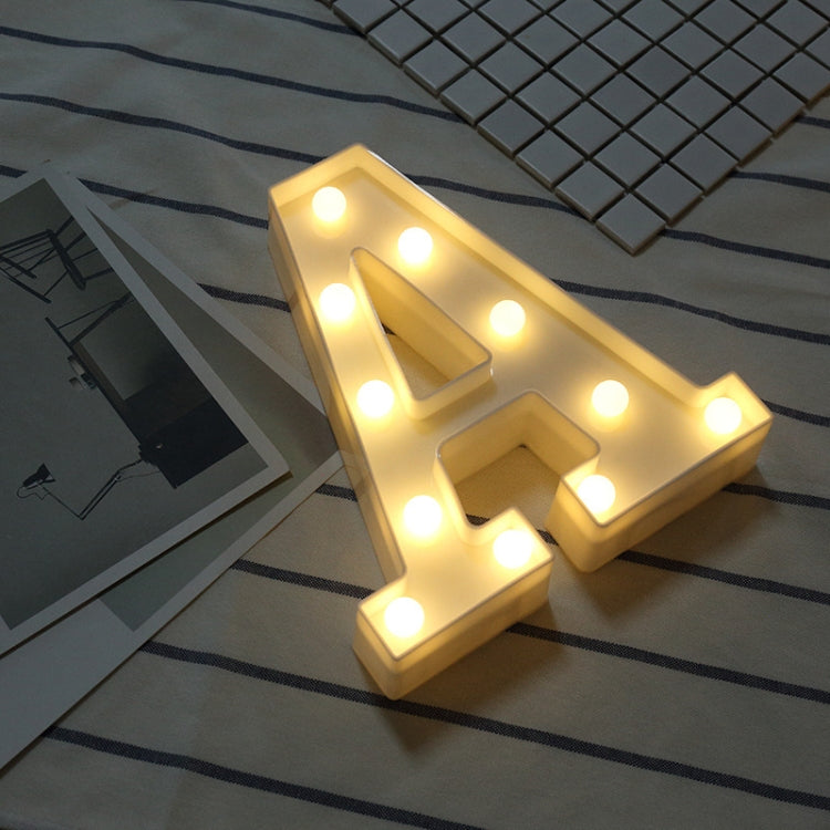 Dry Battery Powered Warm White Standing Hanging LED Holiday Light, A, N, B, O, C, P, D, Q, R, E, S, F, G, T, U, I, V, J, W, K, X, L, Y, M, Z