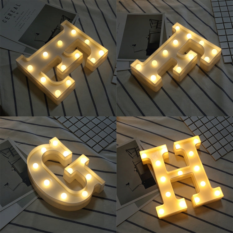 Dry Battery Powered Warm White Standing Hanging LED Holiday Light, A, N, B, O, C, P, D, Q, R, E, S, F, G, T, U, I, V, J, W, K, X, L, Y, M, Z