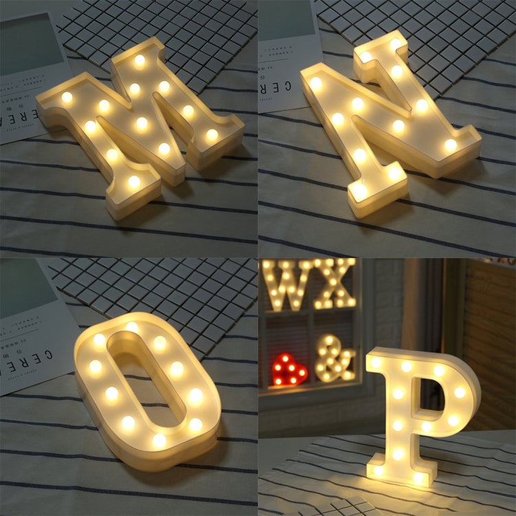Dry Battery Powered Warm White Standing Hanging LED Holiday Light, A, N, B, O, C, P, D, Q, R, E, S, F, G, T, U, I, V, J, W, K, X, L, Y, M, Z
