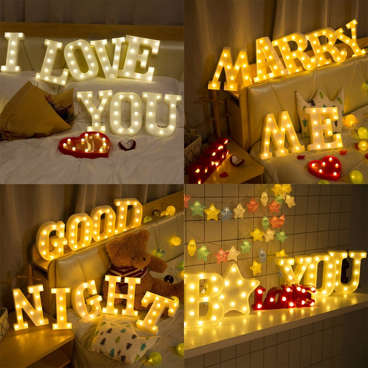 Dry Battery Powered Warm White Standing Hanging LED Holiday Light, A, N, B, O, C, P, D, Q, R, E, S, F, G, T, U, I, V, J, W, K, X, L, Y, M, Z