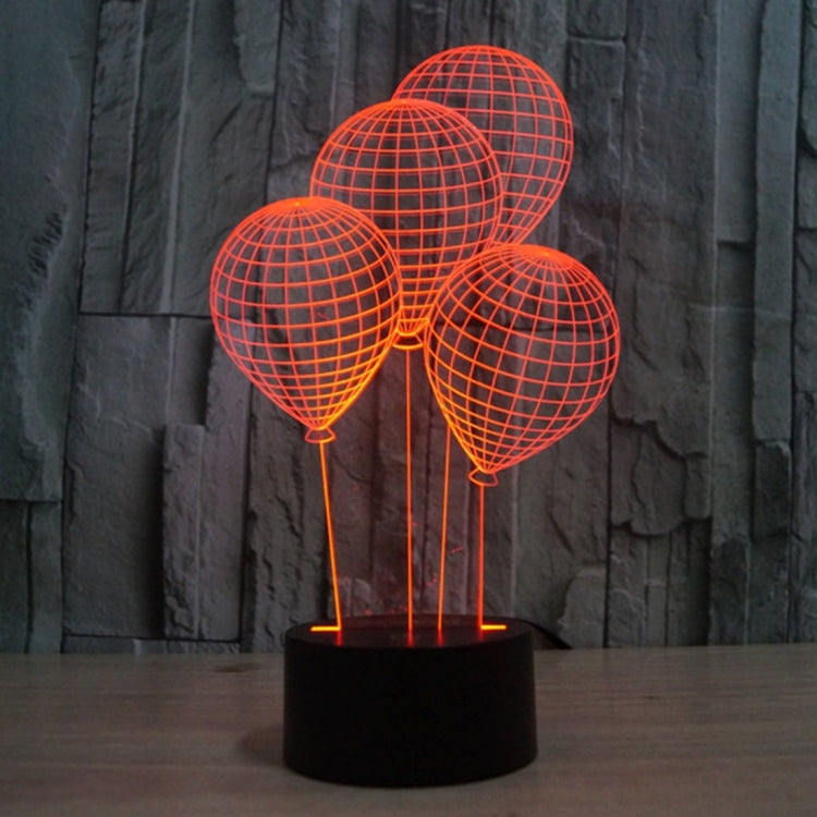 7 Color Discoloration Creative Visual Stereo Lamp Desk Lamp Night Light, Balloon Style