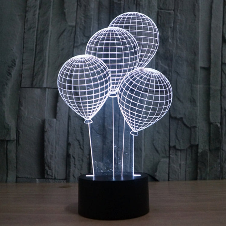 7 Color Discoloration Creative Visual Stereo Lamp Desk Lamp Night Light, Balloon Style