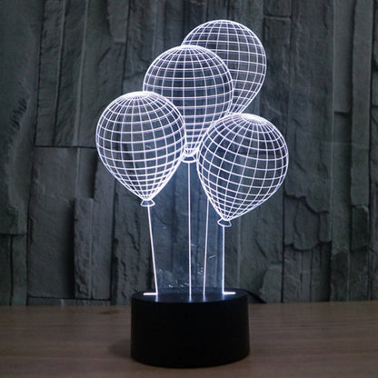 7 Color Discoloration Creative Visual Stereo Lamp Desk Lamp Night Light, Balloon Style