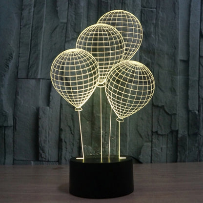 7 Color Discoloration Creative Visual Stereo Lamp Desk Lamp Night Light, Balloon Style