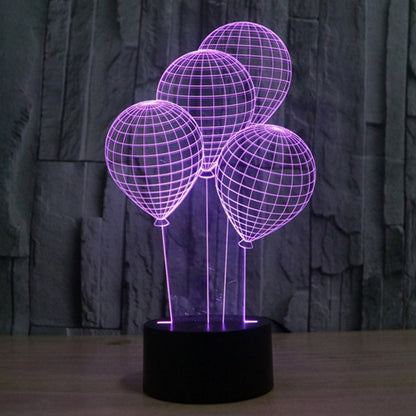 7 Color Discoloration Creative Visual Stereo Lamp Desk Lamp Night Light, Balloon Style
