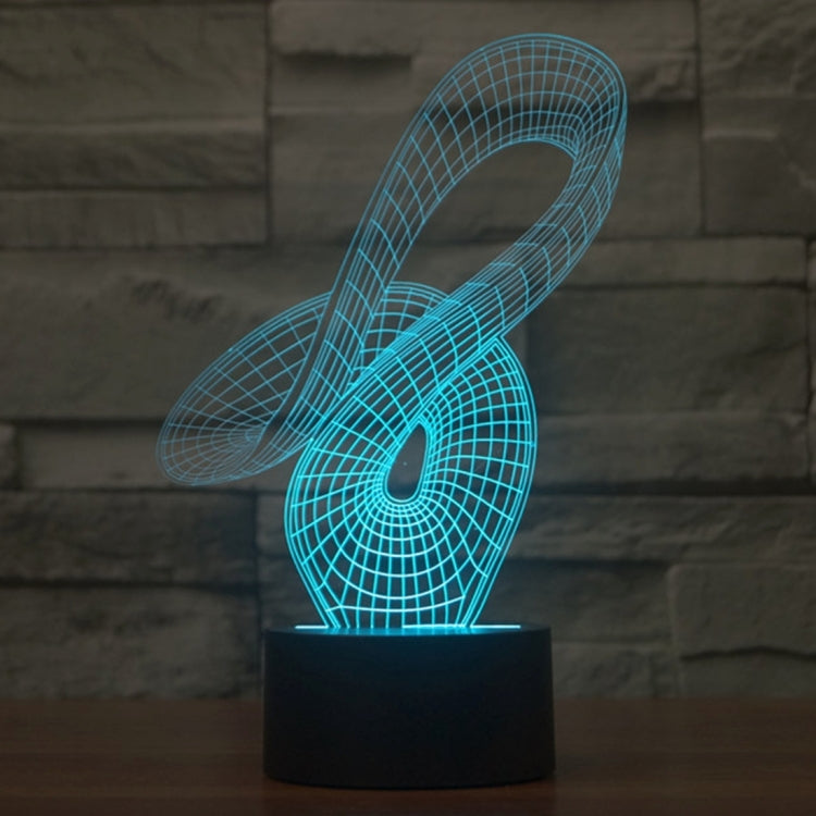 7 Color Discoloration Creative Visual Stereo Lamp Desk Lamp Night Light, 2869 Abstract Style