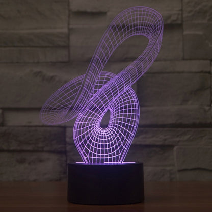 7 Color Discoloration Creative Visual Stereo Lamp Desk Lamp Night Light, 2869 Abstract Style