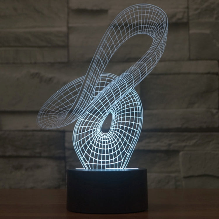 7 Color Discoloration Creative Visual Stereo Lamp Desk Lamp Night Light, 2869 Abstract Style