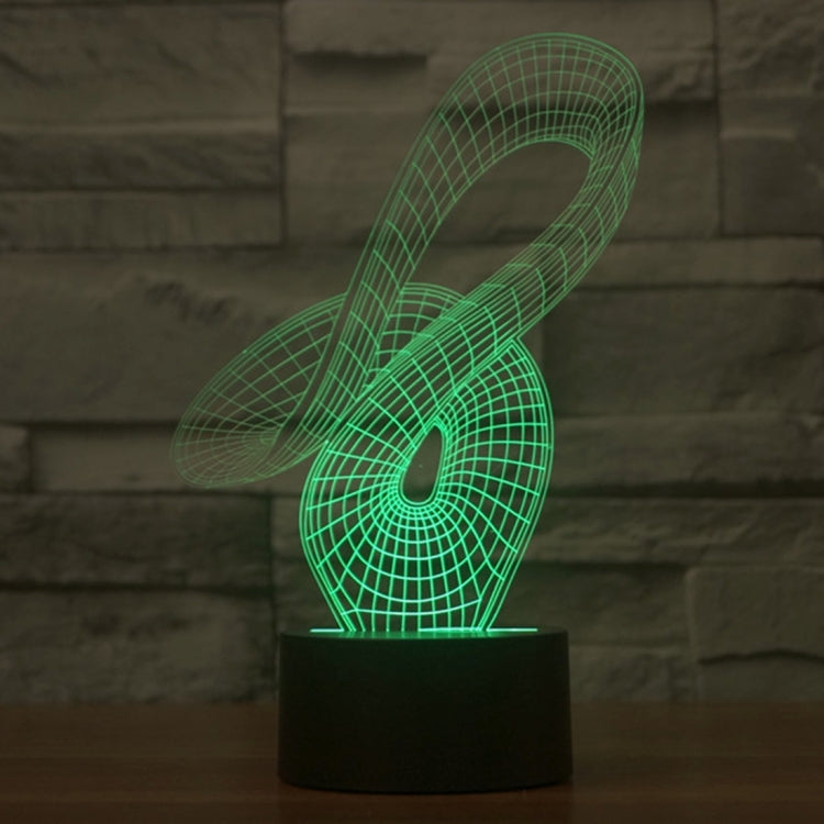 7 Color Discoloration Creative Visual Stereo Lamp Desk Lamp Night Light, 2869 Abstract Style