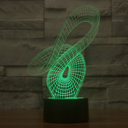 7 Color Discoloration Creative Visual Stereo Lamp Desk Lamp Night Light, 2869 Abstract Style