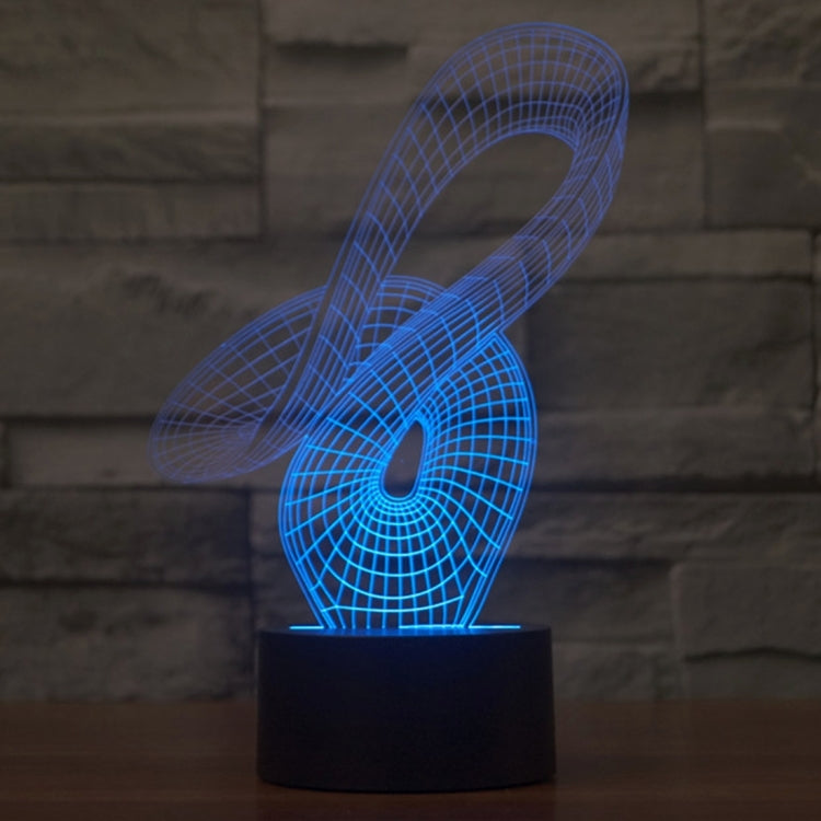 7 Color Discoloration Creative Visual Stereo Lamp Desk Lamp Night Light, 2869 Abstract Style