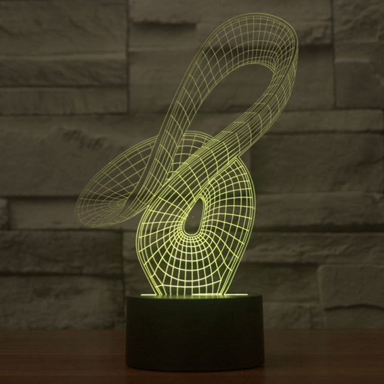 7 Color Discoloration Creative Visual Stereo Lamp Desk Lamp Night Light, 2869 Abstract Style