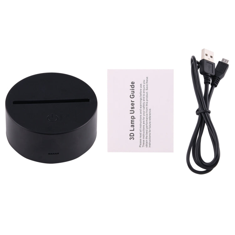 7 Colour Discoloration Creative Visual Stereo Lamp Night Light, Thinking Football Style
