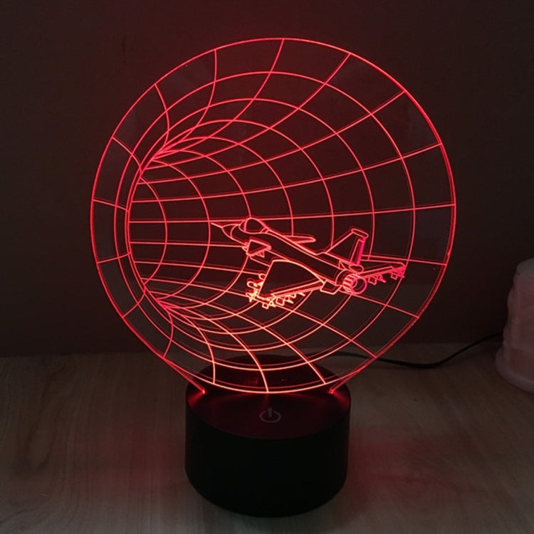7 Color Discoloration Creative Visual Stereo Lamp Desk Lamp Night Light, Time Machine Style