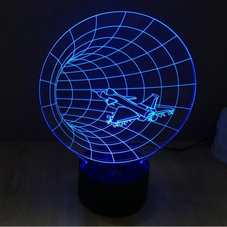 7 Color Discoloration Creative Visual Stereo Lamp Desk Lamp Night Light, Time Machine Style