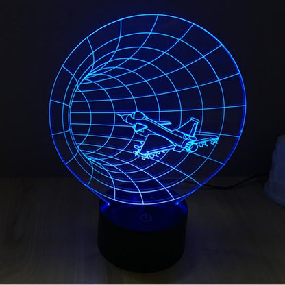 7 Color Discoloration Creative Visual Stereo Lamp Desk Lamp Night Light, Time Machine Style