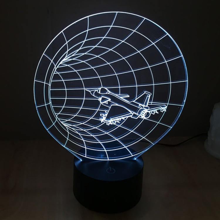 7 Color Discoloration Creative Visual Stereo Lamp Desk Lamp Night Light, Time Machine Style