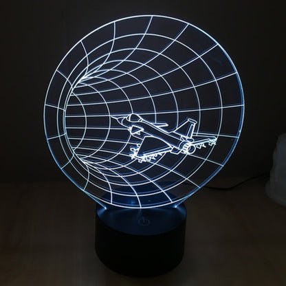 7 Color Discoloration Creative Visual Stereo Lamp Desk Lamp Night Light, Time Machine Style