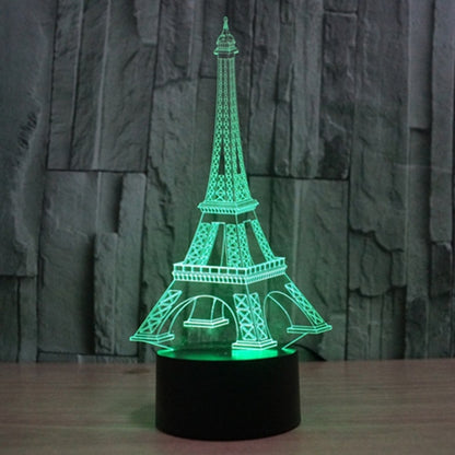 7 Color Discoloration Creative Visual Stereo Lamp Desk Lamp Night Light, Eiffel Tower Style