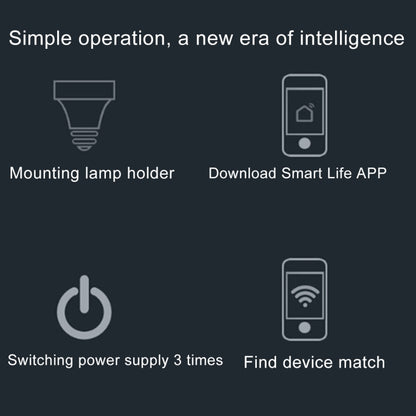 200W Max E27 APP Remote Control WiFi Smart Light Bulb Adapter Lamp Base Works with Alexa Echo & Google Home, AC 100-250V, APP Control